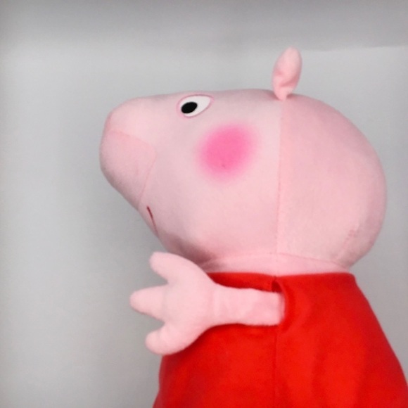 PEPPA Pig 12” Plush Toy Doll Stuffed Animal Toy Cartoon Pink Red Dress - Picture 5 of 9